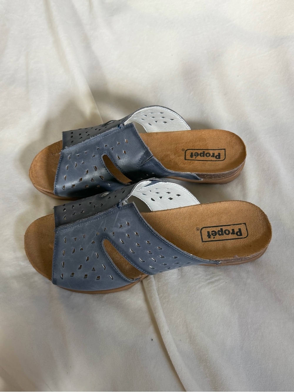 Women's Propet Fionna Women's Leather Slide Sandals 9.5